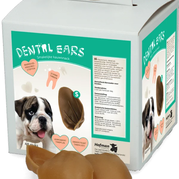 Žvýkací pamlsek pro psy Small, 48 kusů – Dental Ears