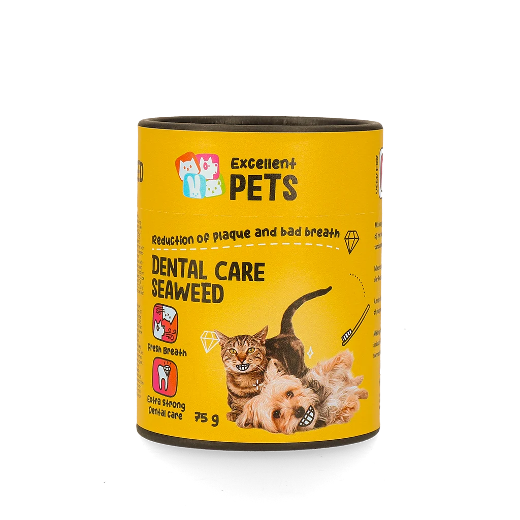 Doplněk na chrup pro psy a kočky, 75 g – Excellent Pets Dental Care Seaweed - Obrázek 1