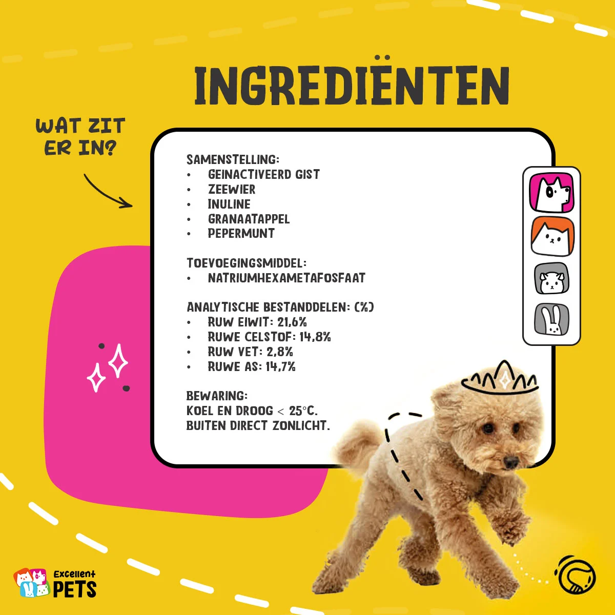Doplněk na chrup pro psy a kočky, 75 g – Excellent Pets Dental Care Seaweed - Obrázek 4