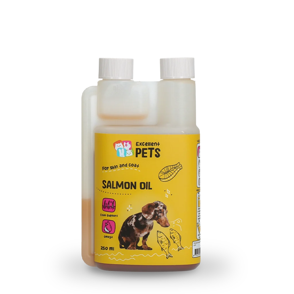 Lososový olej pro psy s omega 3 a 6, 250 ml – Excellent Pets Dog Salmon Oil - Obrázek 1