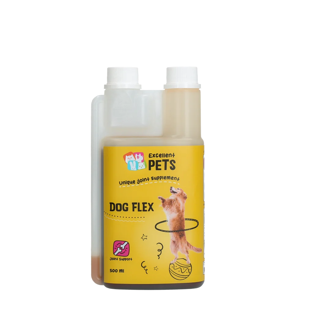 Tekutý doplněk stravy pro klouby psů, 500 ml – Excellent Pets Dog Flex - Obrázek 1