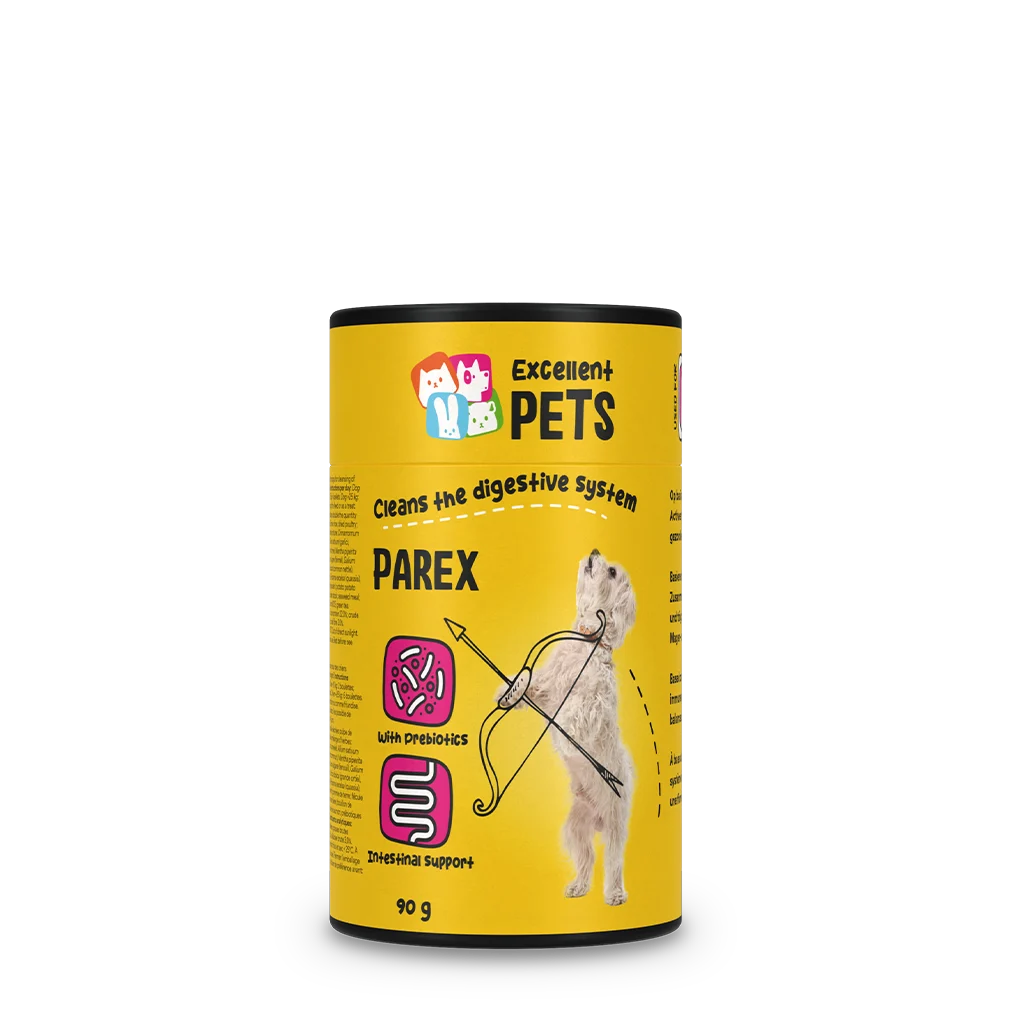 Doplněk pro psy s prebiotiky ve formě granulí, 90 g – Excellent Pets Dog Parex - Obrázek 1