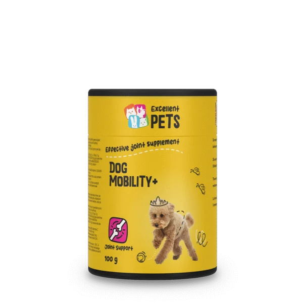 Doplněk stravy pro klouby psů v prášku, 100 g – Excellent Pets Dog Mobility+