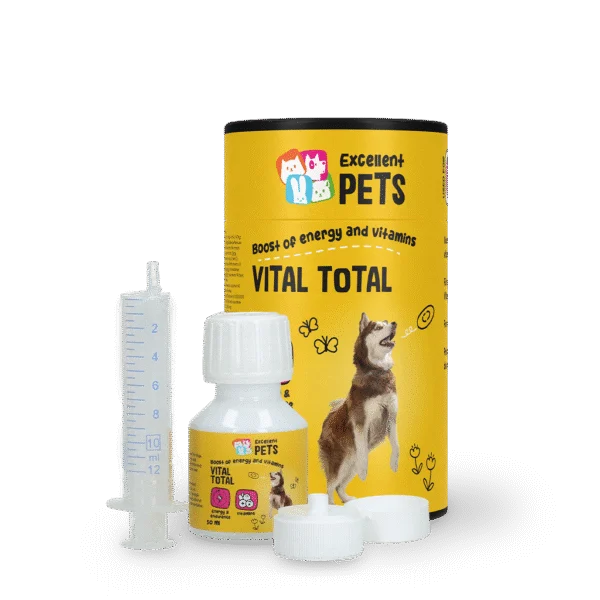 Tekutý vitaminový doplněk pro psy, 50 ml – Excellent Pets Vital Total