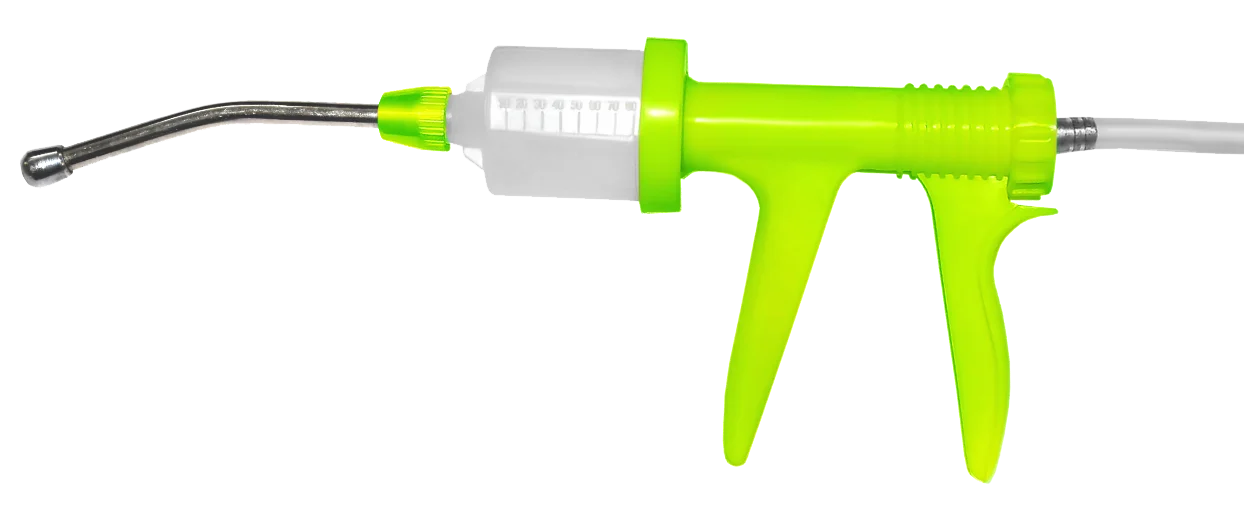 Automatická drenčovací pistole s náustkem 12 cm, 80 ml – Hofman Animal Care Drench-gun Automatic - Obrázek 2