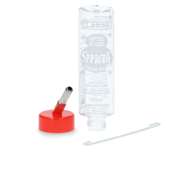 Plastová napájecí láhev pro hlodavce, 150 ml – Classic Crystal Deluxe - Obrázek 1