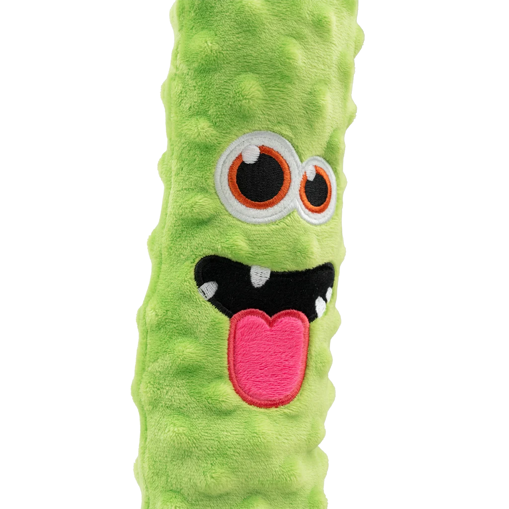 Velký plyšový pes s 3 pískátky, zelený, 150 cm – Dog Comets Invaders XXL - Obrázek 5