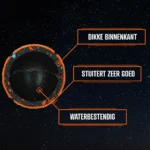 Tenisové míčky pro psy, plovoucí, Ø 6 cm, oranžové, 3 kusy – Dog Comets Starlight - Obrázek 4