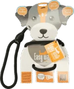 Psí postroj s vodítkem z lana, černý – ruční model Easy Walk