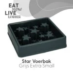 Protihltací miska pro psy s hvězdicovým vzorem, XS 14 cm, šedá – Eat Slow Live Longer Star - Obrázek 2