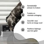 Protihltací miska pro psy s hvězdicovým vzorem, XS 14 cm, šedá – Eat Slow Live Longer Star - Obrázek 4