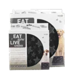 Protihltací miska pro psy s hvězdicovým vzorem, L 30 cm, šedá – Eat Slow Live Longer Star - Obrázek 2