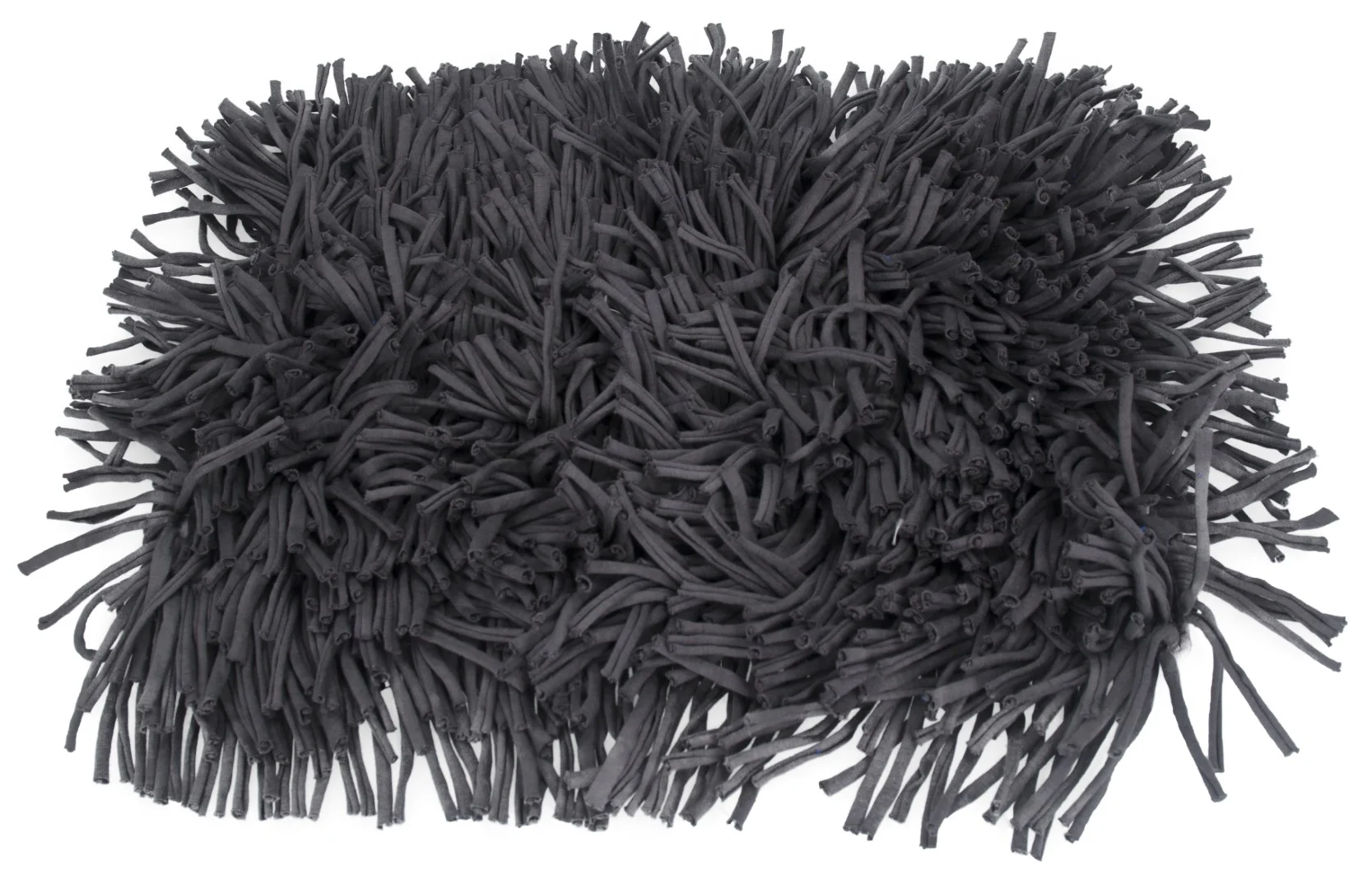 Čichací podložka pro psy s látkovými proužky, šedá, 44 x 28 cm – Eat Slow Live Longer Play Mat - Obrázek 1