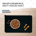 Silikonová podložka pod misky se zvýšeným okrajem, S 30 x 48 cm, šedá – Eat Slow Live Longer Spill Mat - Obrázek 4