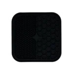 Lízací podložka pro psy s výstupky a voštinovým vzorem, 21 x 21 cm, šedá – Eat Slow Live Longer Lick Mat Duo M - Obrázek 2