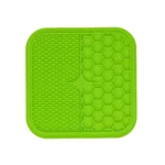 Lízací podložka pro psy s výstupky a pláství, 21 x 21 cm, zelená – Eat Slow Live Longer Lick Mat Duo M - Obrázek 2