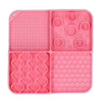 Lízací podložka pro psy se 4 vzory a přísavkami, 21 x 21 cm, růžová – Eat Slow Live Longer Lick Mat Dimensions Rectangle - Obrázek 2