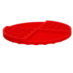 Kulatá lízací podložka s hlubokými prohlubněmi, červená, ø 21 cm – Eat Slow Live Longer Lick Mat Dimensions Circle - Obrázek 3