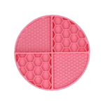 Kulatá lízací podložka s hlubokými přihrádkami, růžová, ø 21 cm – Eat Slow Live Longer Lick Mat Dimensions Circle - Obrázek 3