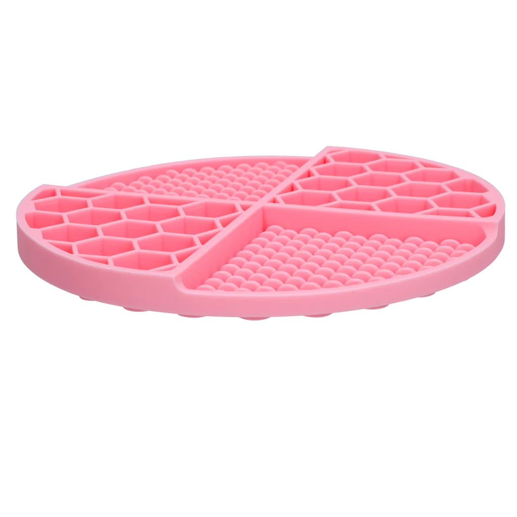 Kulatá lízací podložka s hlubokými přihrádkami, růžová, ø 21 cm – Eat Slow Live Longer Lick Mat Dimensions Circle - Obrázek 2