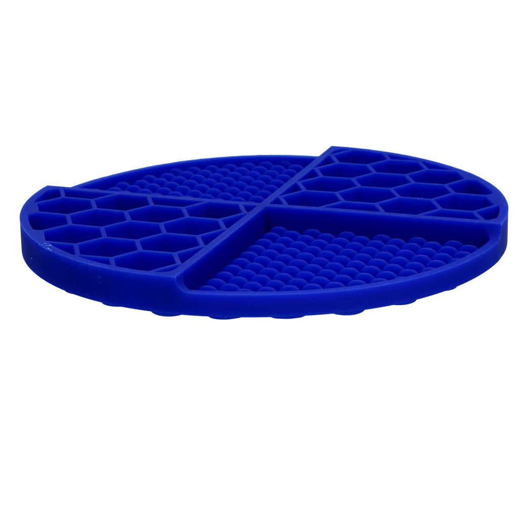 Kulatá lízací podložka s hlubokými přihrádkami, modrá, ø 21 cm – Eat Slow Live Longer Lick Mat Dimensions Circle - Obrázek 3
