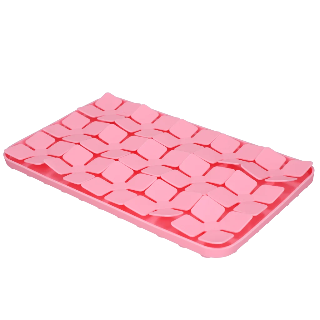 Lízací podložka pro psy s květinovými okvětními lístky a přísavkami, 21 x 34 cm, růžová – Eat Slow Live Longer Lick Mat Dimensions Flower - Obrázek 3