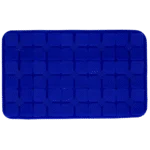 Lízací podložka pro psy s výstupky ve tvaru květin a přísavkami, 21 x 34 cm, modrá – Eat Slow Live Longer Lick Mat Dimensions Flower - Obrázek 2