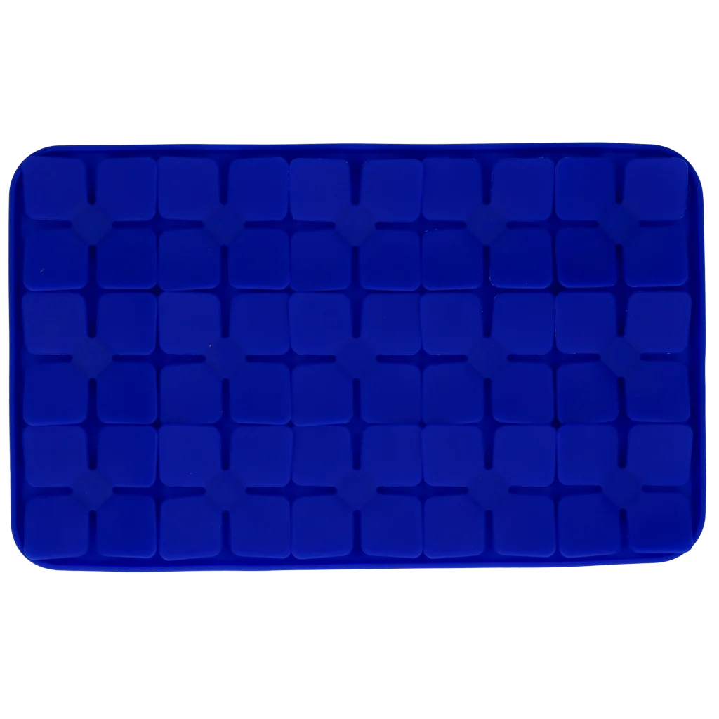 Lízací podložka pro psy s výstupky ve tvaru květin a přísavkami, 21 x 34 cm, modrá – Eat Slow Live Longer Lick Mat Dimensions Flower - Obrázek 2