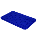 Lízací podložka pro psy s výstupky ve tvaru květin a přísavkami, 21 x 34 cm, modrá – Eat Slow Live Longer Lick Mat Dimensions Flower - Obrázek 3