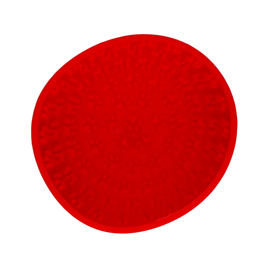 Protihltací miska pro psy s lízací podložkou, červená, 17 cm – Eat Slow Live Longer Lick Mat Wobble Bowl - Obrázek 2