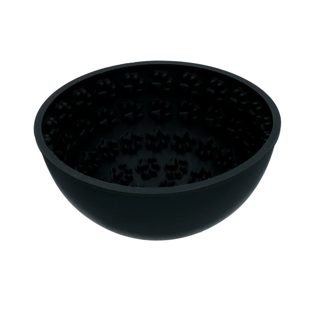 Miska proti hltání pro psy s kulatým dnem a výstupky, Ø 17 cm, šedá – Eat Slow Live Longer Lick Mat Wobble Bowl - Obrázek 3