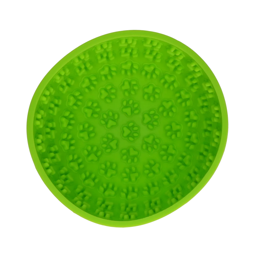 Protihltací miska pro psy s kulatým dnem a výstupky, Ø 17 cm, zelená – Eat Slow Live Longer Lick Mat Wobble Bowl - Obrázek 2