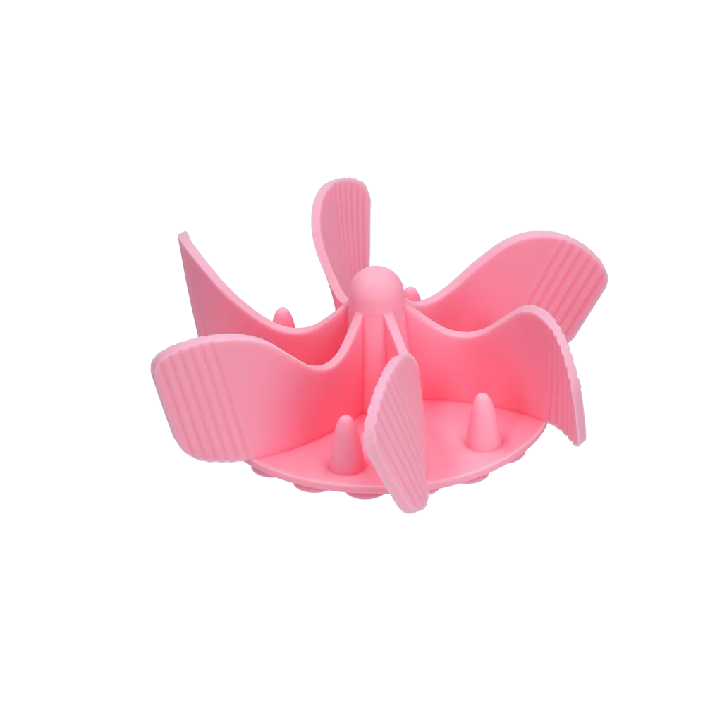 Vložka proti hltání do misky pro psy s přísavkami, růžová L, průměr dna 14,5 cm – Eat Slow Live Longer Gobble Stopper - Obrázek 3