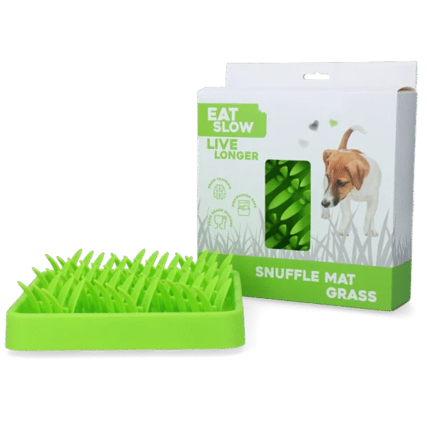 Silikonová čichací podložka s protiskluzovou spodní stranou – Eat Slow Live Longer Snuffle Mat Gras