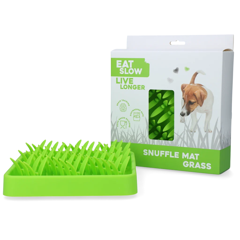 Silikonová čichací podložka s protiskluzovou spodní stranou – Eat Slow Live Longer Snuffle Mat Gras - Obrázek 1