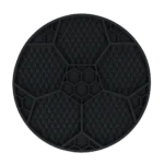 Lízací podložka pro psy s fotbalovým vzorem a přísavkami, Ø 22 cm, šedá – Eat Slow Live Longer Lick Mat Soccer Ball - Obrázek 2