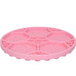 Lízací podložka pro psy s motivem fotbalového míče a přísavkami, Ø 22 cm, růžová – Eat Slow Live Longer Lick Mat Soccer Ball - Obrázek 3
