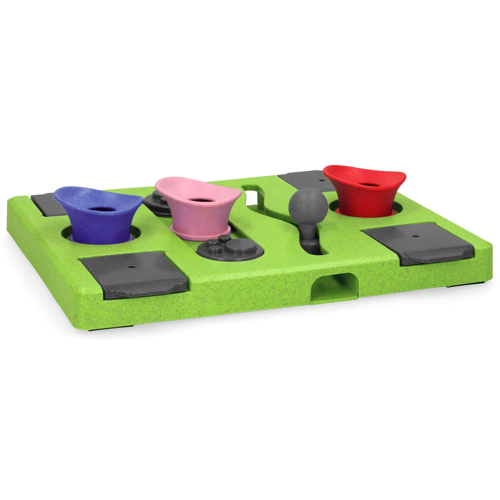Psí hlavolam na granule a pamlsky s protiskluzovými nožičkami – Eat Slow Live Longer Puzzle Rectangle - Obrázek 3