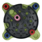 Hlavolam pro psy na granule a pamlsky s protiskluzovými nožičkami – Eat Slow Live Longer Puzzle Roundabout - Obrázek 3
