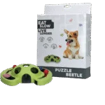 Hlavolam pro psy na granule a pamlsky s protiskluzovými nožičkami – Eat Slow Live Longer Puzzle Beetle