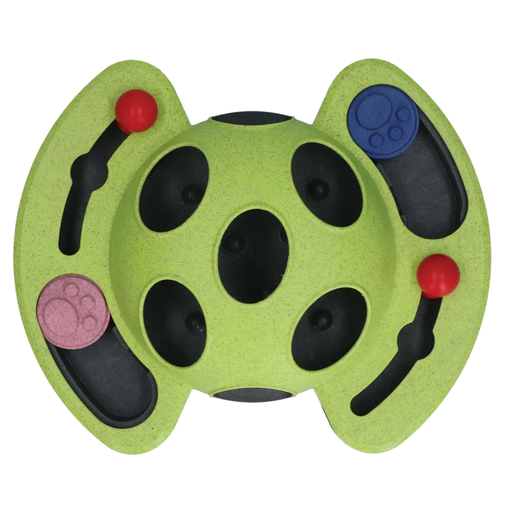 Hlavolam pro psy na granule a pamlsky s protiskluzovými nožičkami – Eat Slow Live Longer Puzzle Beetle - Obrázek 3