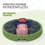 Hlavolam pro psy s posuvnými částmi na granule a pamlsky – Eat Slow Live Longer Puzzle Disc - Obrázek 3