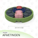 Hlavolam pro psy s posuvnými částmi na granule a pamlsky – Eat Slow Live Longer Puzzle Disc - Obrázek 4