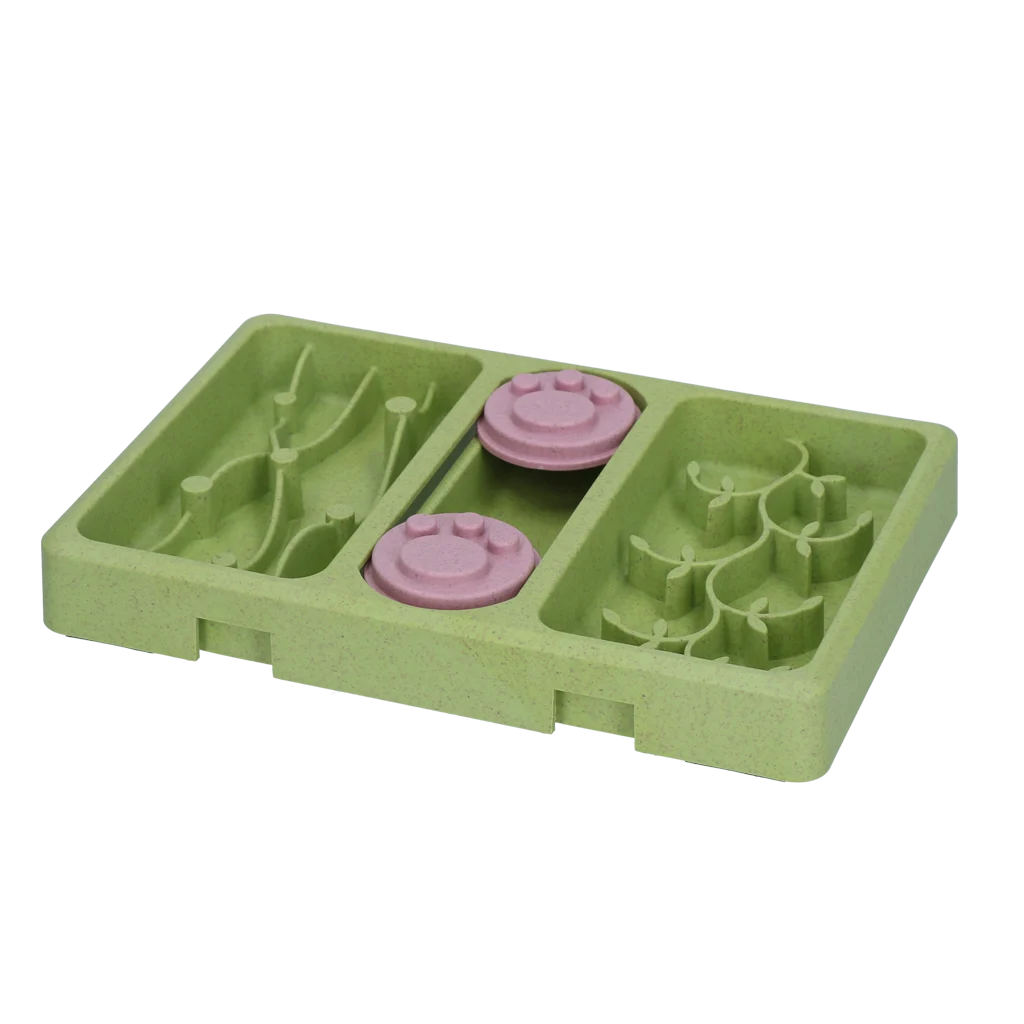 Hlavolam pro psy na granule a pamlsky, 13 x 19 cm – Eat Slow Live Longer Mini Puzzle Lush Jungle - Obrázek 2