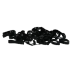 Silikonové gumičky na zaplétání, 500 ks, černé – Excellent Horse Rubber Bands Silicone - Obrázek 2