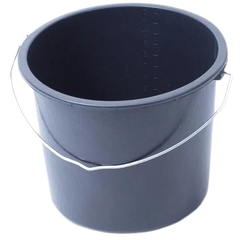 Kbelík s měrnou stupnicí 12 l černý - Obrázek 2