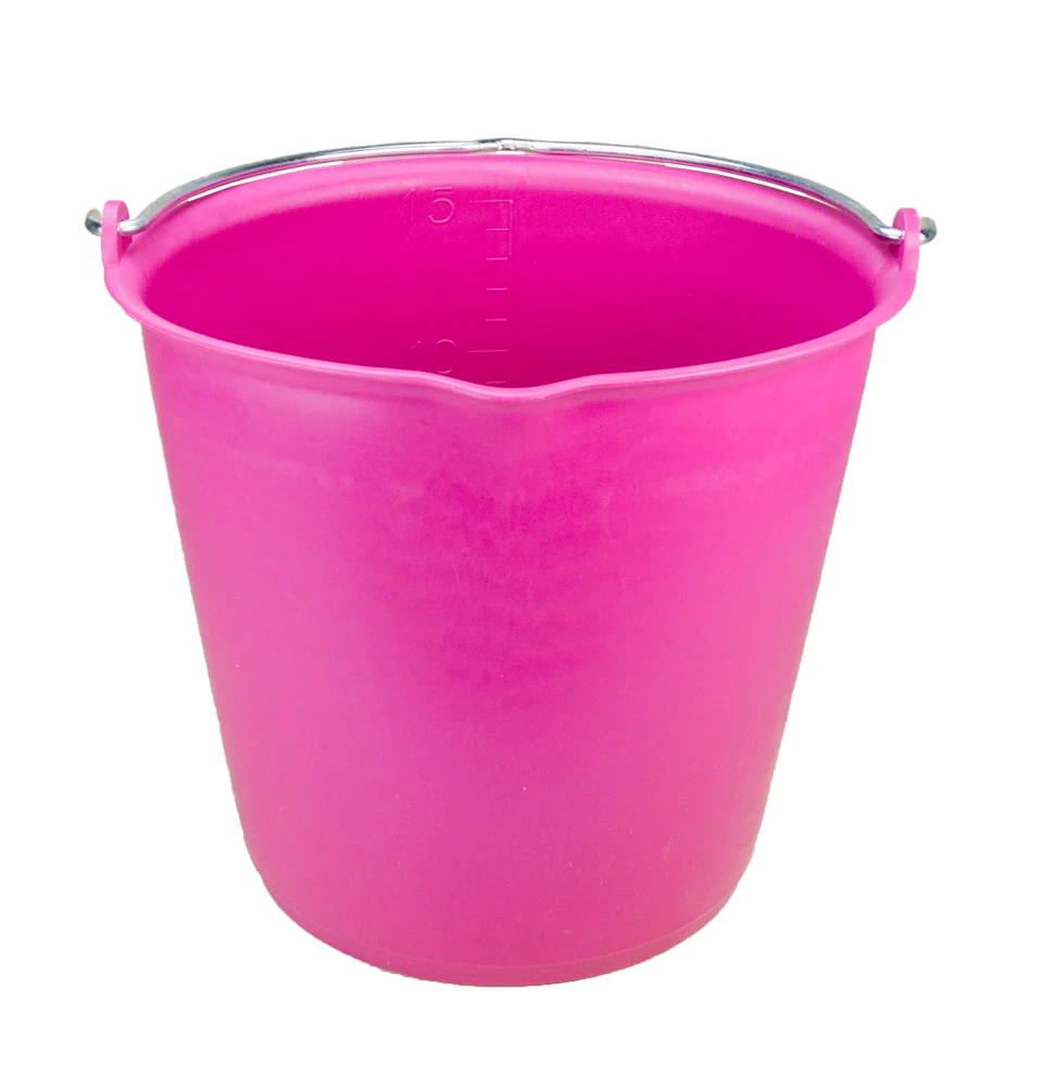 EMME00019C.png Kbelík s výlevkou 15 l růžový – Vplast - Obrázek 1