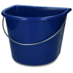 Kbelík s plochou stranou 15 l modrý – Vplast