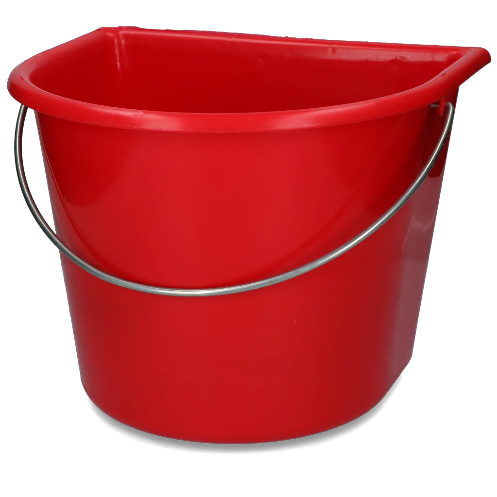 EMME000212G.png Kbelík s plochou stranou 15 l červený – Vplast - Obrázek 1