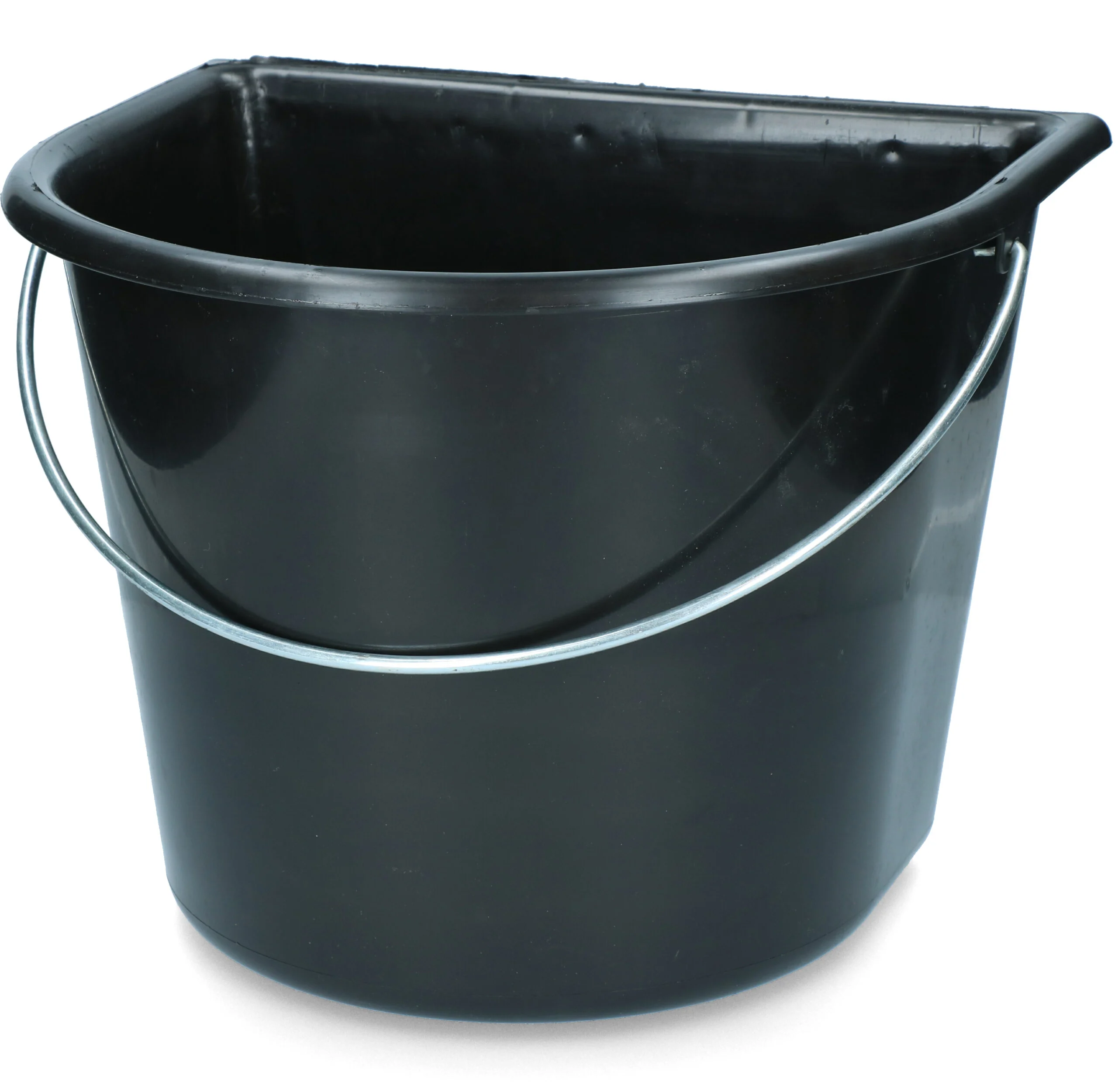 EMME000212K.jpg Kbelík s plochou stranou 15 l, černý – Vplast - Obrázek 1